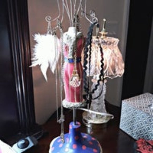 Jewelry Pink Dress Form Jewelry Holder Display Model Necklace Storage Pretty Display Poshmark